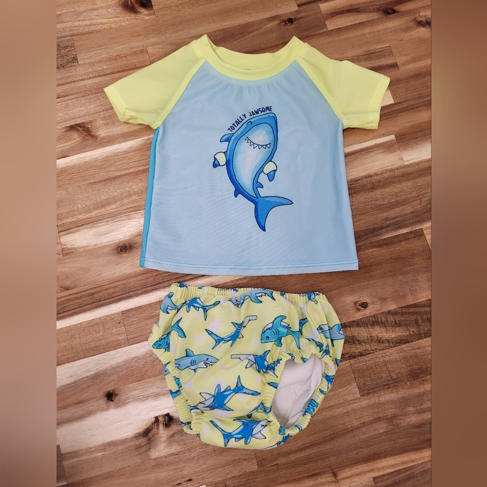 Shark 6-12m Swim Wear
